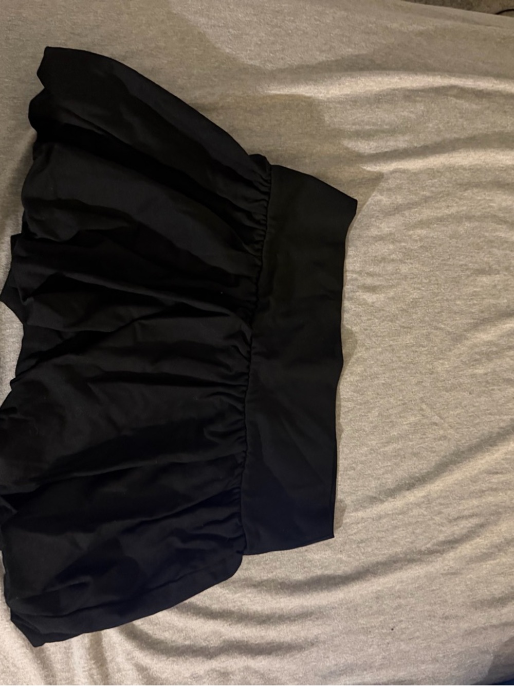 LG Black Satin-Look Skirt with Subtle Sheen